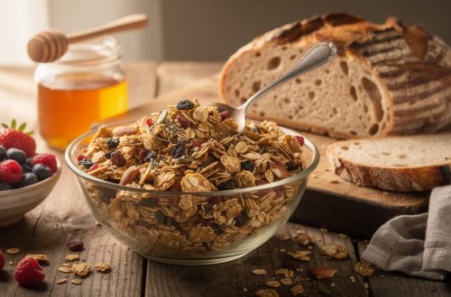 découvrez comment préparer un délicieux granola maison parfait pour accompagner vos pains et petits déjeuners. une recette simple, saine et gourmande à essayer sans tarder !