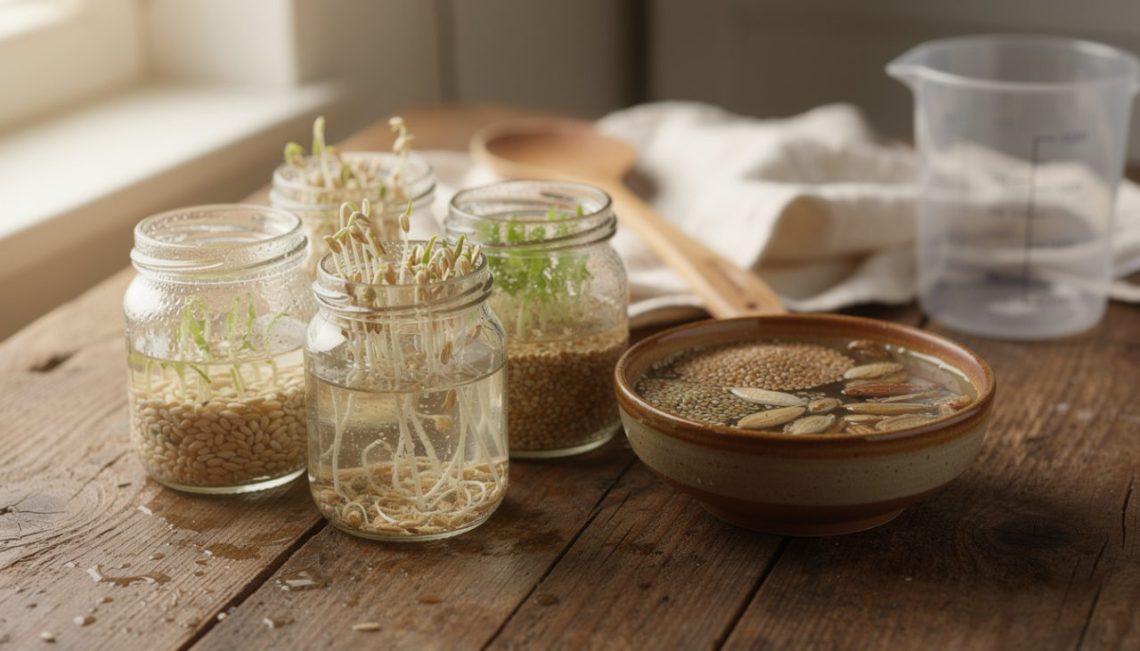 apprenez à faire germer vos propres graines pour préparer du pain maison sain et savoureux, étape par étape.