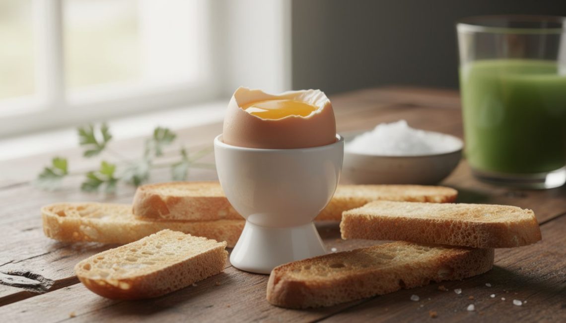 découvrez l'œuf à la coque et ses mouillettes : une tradition culinaire revisitée ou une nouvelle tendance santé à adopter pour vos petits-déjeuners.
