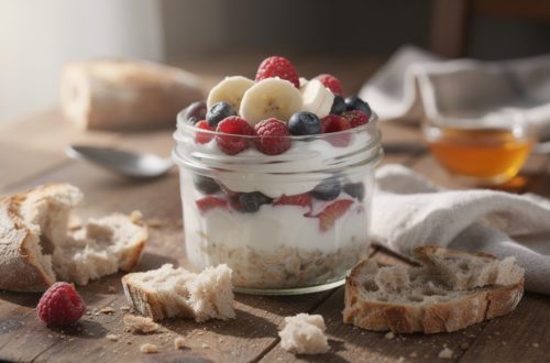 découvrez des recettes originales d'overnight oats revisitées avec du pain émietté pour un petit-déjeuner savoureux et nutritif, facile à préparer la veille.